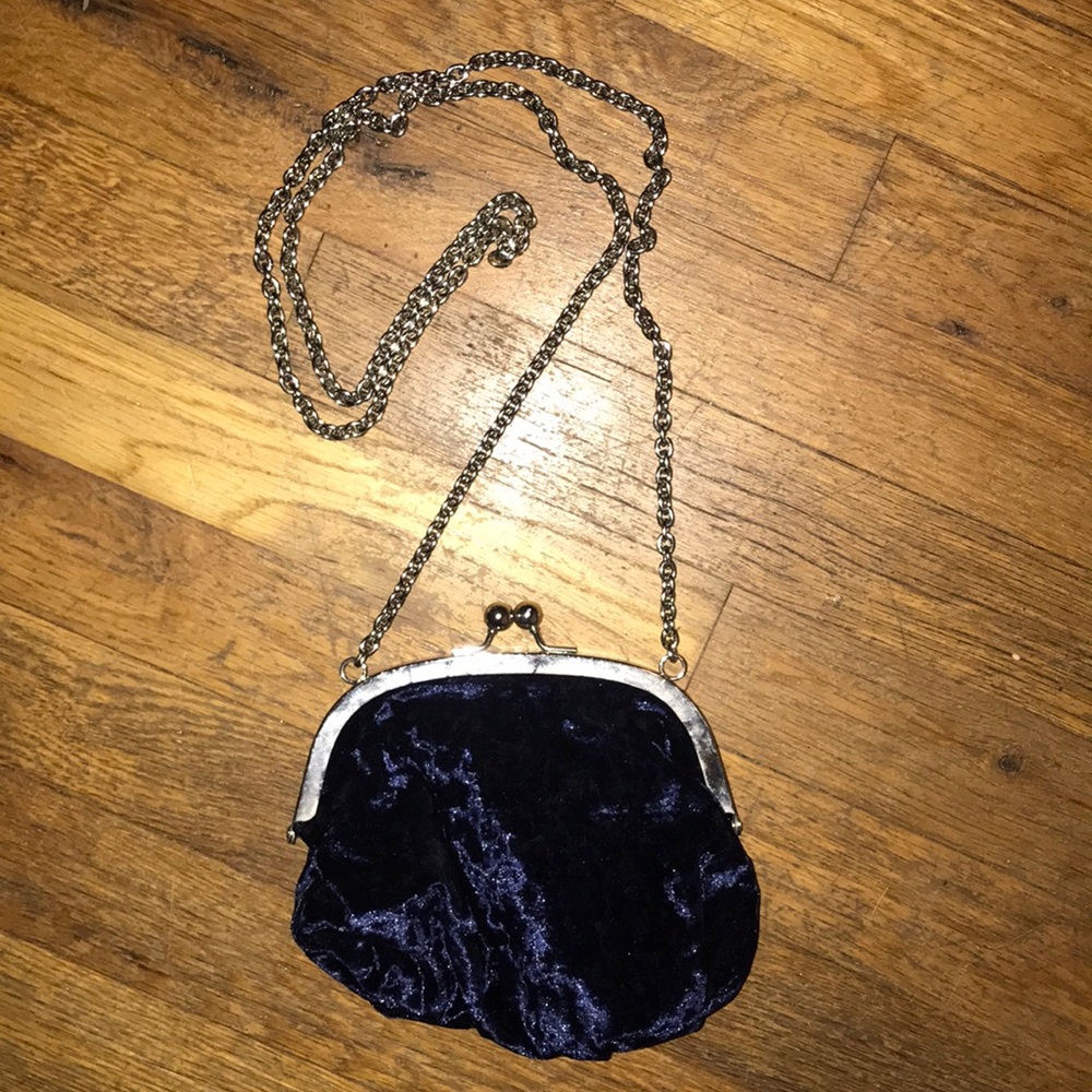 Blue and silver old navy purse